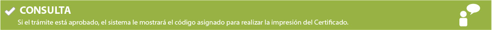 Consulta de Certificado