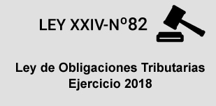 APLICACIÓN DE LA LEY DE OBLIGACIONES TRIBUTARIAS 2018